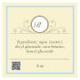 Tranquil Text Square Bath Body Label